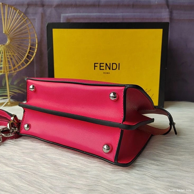 Affordable Rose Leather In ISeeU Bag Peekaboo Fendi Petite Nappa 0715